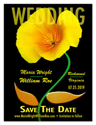 Save The Date Magnets Flower 
