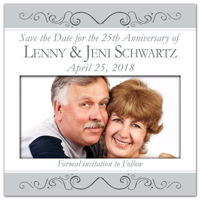 Silver Anniversary Photo Magnets | Silver Anniversary | MAGNETQUEEN
