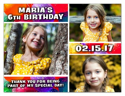 Birthday Photo Magnets |  Three's A Charm | MAGNETQUEEN