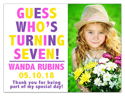 Birthday Invitation Magnets | Guess Who | MAGNETQUEEN