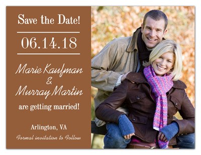Photo Wedding Save The Date Magnets | Forever | MAGNETQUEEN