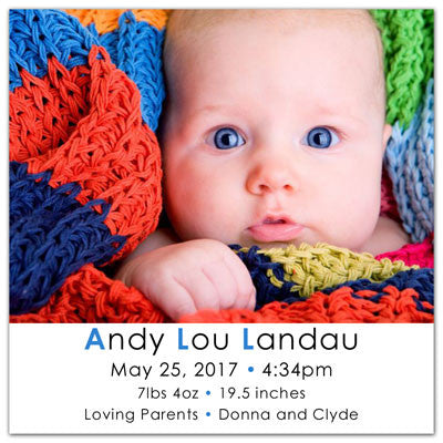 Birth Announcement Photo Magnets For Your Bundle Of Joy 