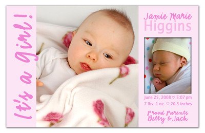Baby Photo Magnets | It's a Girl | MAGNETQUEEN  