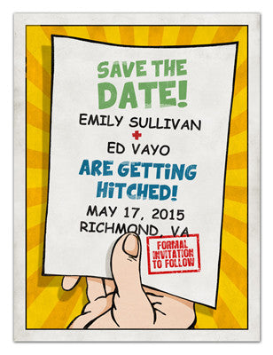 Unique Save the Date Magnets | The Note | MAGNETQUEEN