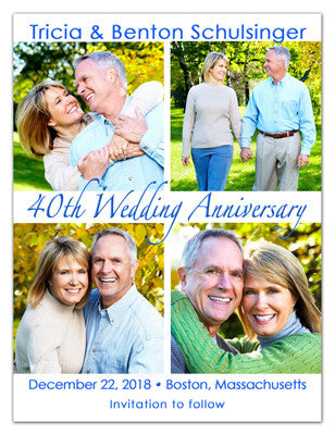 Anniversary Save The Date Magnets | Four Squared | MAGNETQUEEN