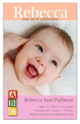 Baby Photo Magnets | Alphabets Girl | MAGNETQUEEN  