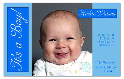 Baby Boy Photo Magnet | Abstract Fun | MAGNETQUEEN