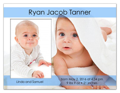 Birth Announcement Magnets | Fun Doubled | MAGNETQUEEN