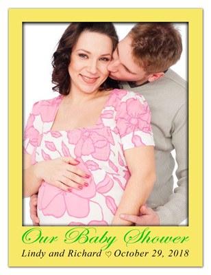 Baby Shower Photo Magnets |<br> In The Beginning - MAGNETQUEEN  