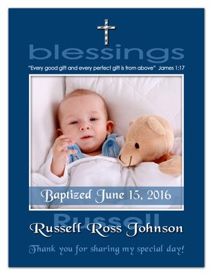 Baptism Magnet Photo | Blessings Boy | MAGNETQUEEN  