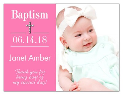 Personalized Photo Baptism Favor | Beginning | MAGNETQUEEN