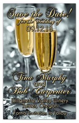Champagne Toast Wedding Magnets | Bubbly | MAGNETQUEEN