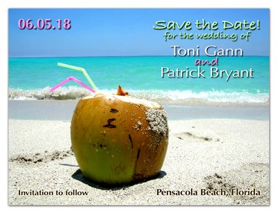 Save the Date Beach Magnets | Coconut Beach | MAGNETQUEEN