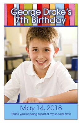 Birthday Colorful Stripes - Boy