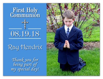 First Holy Communion Magnet Gifts | Classic In Blue | MAGNETQUEEN