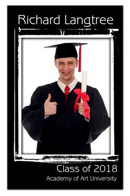 Photo Graduation Magnets | Grunge | MAGNETQUEEN