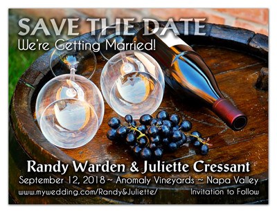 Wine Save the Date Magnets | Grapes, Glasses & Wine | MAGNETQUEEN
