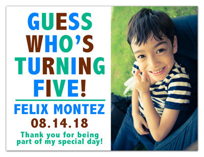 Magnetic Birthday Invitations | Guess Who | MAGNETQUEEN