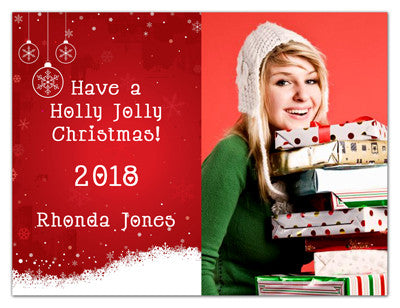 Christmas Photo Magnets | Holly Jolly | MAGNETQUEEN
