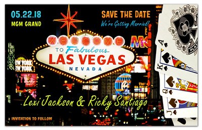 Las Vegas Wedding Magnet | Hands Down | MAGNETQUEEN