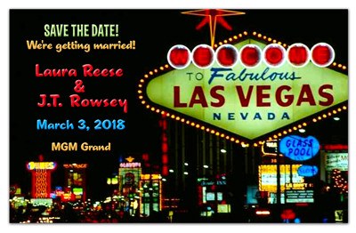 Las Vegas Save The Date | Neon - MAGNETQUEEN  
