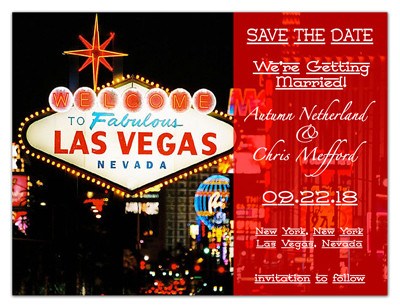 Las Vegas Save the Date Ideas | Transparency | MAGNETQUEEN  
