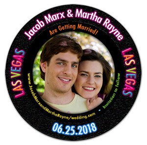 Casino Photo Chip Save The Date Magnets | MAGNETQUEEN