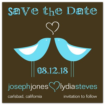 Save the Date Magnet | Love Birds | MAGNETQUEEN