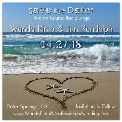 Save the Date Wedding Magnets | Starfish In A Heart | MAGNETQUEEN
