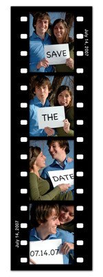 Save the Date Photo Booth Magnets |<br> Fun Frame Black