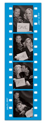 Save the Date Photo Booth Magnets |<br> Fun Frame Blue