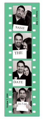 Save the Date Photo Booth Magnets |<br> Fun Frame Green