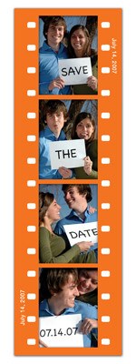 Save the Date Photo Booth Magnets |<br> Fun Frame Orange