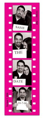 Save the Date Photo Booth Magnets |<br> Fun Frame Pink
