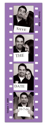 Save the Date Photo Booth Magnets |<br> Fun Frame Purple