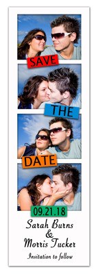 Save the Date Photo Strip Magnets | Mondrian