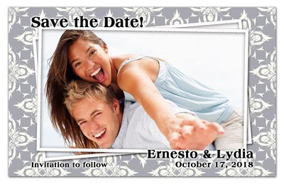 Save the Date Magnets | Photo on Photo | MAGNETQUEEN