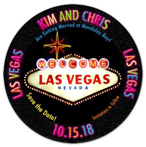Las Vegas Save the Date Magnet | Casino Chip | MAGNETQUEEN