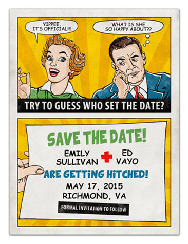 Art Deco Save the Date Magnets | Funny | MAGNETQUEEN