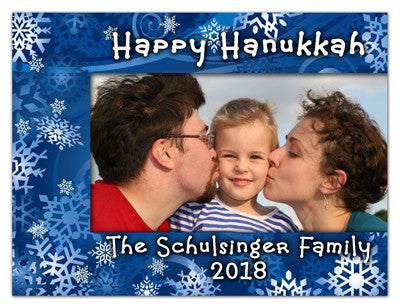 Hanukkah Photo Magnets | Hanukkah Snowflakes
