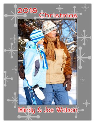 Personalized Holiday Magnets | Winter Greeting| MAGNETQUEEN  