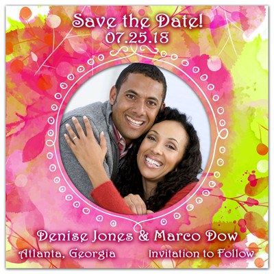 Wedding Save the Date Magnet | Spring Colors | MAGNETQUEEN