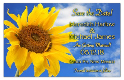 Save the Date Magnets | Sunflower in the Sky | MAGNETQUEEN