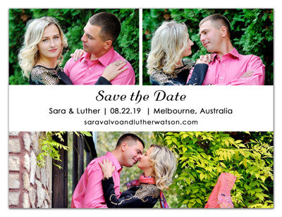 Three Photo Save The Date Magnets | Precious Love | MAGNETQUEEN