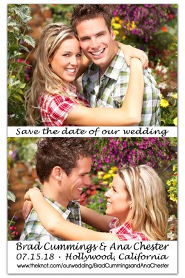 Save the Date Magnet | Vertical Love Photos | MAGNETQUEEN