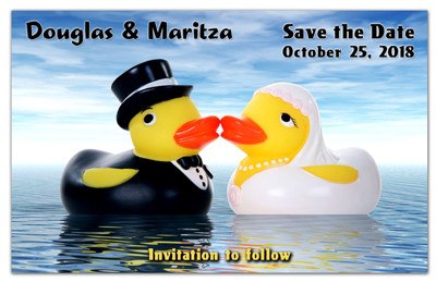Fun Save the Date Magnets | Fun Ducks | MAGNETQUEEN