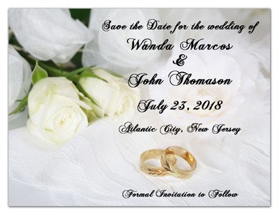 White Rose Wedding Magnet  | White Rose On White | MAGNETQUEEN