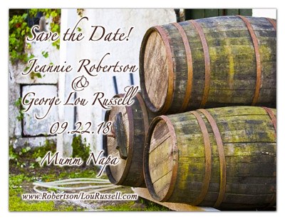 Save the Date Magnets | Wine Barrels